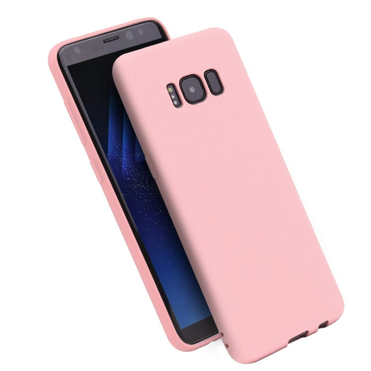 Hülle für Samsung Galaxy S8 Handy Case Silikon Cover Schutzhülle Etui Matt Rosa