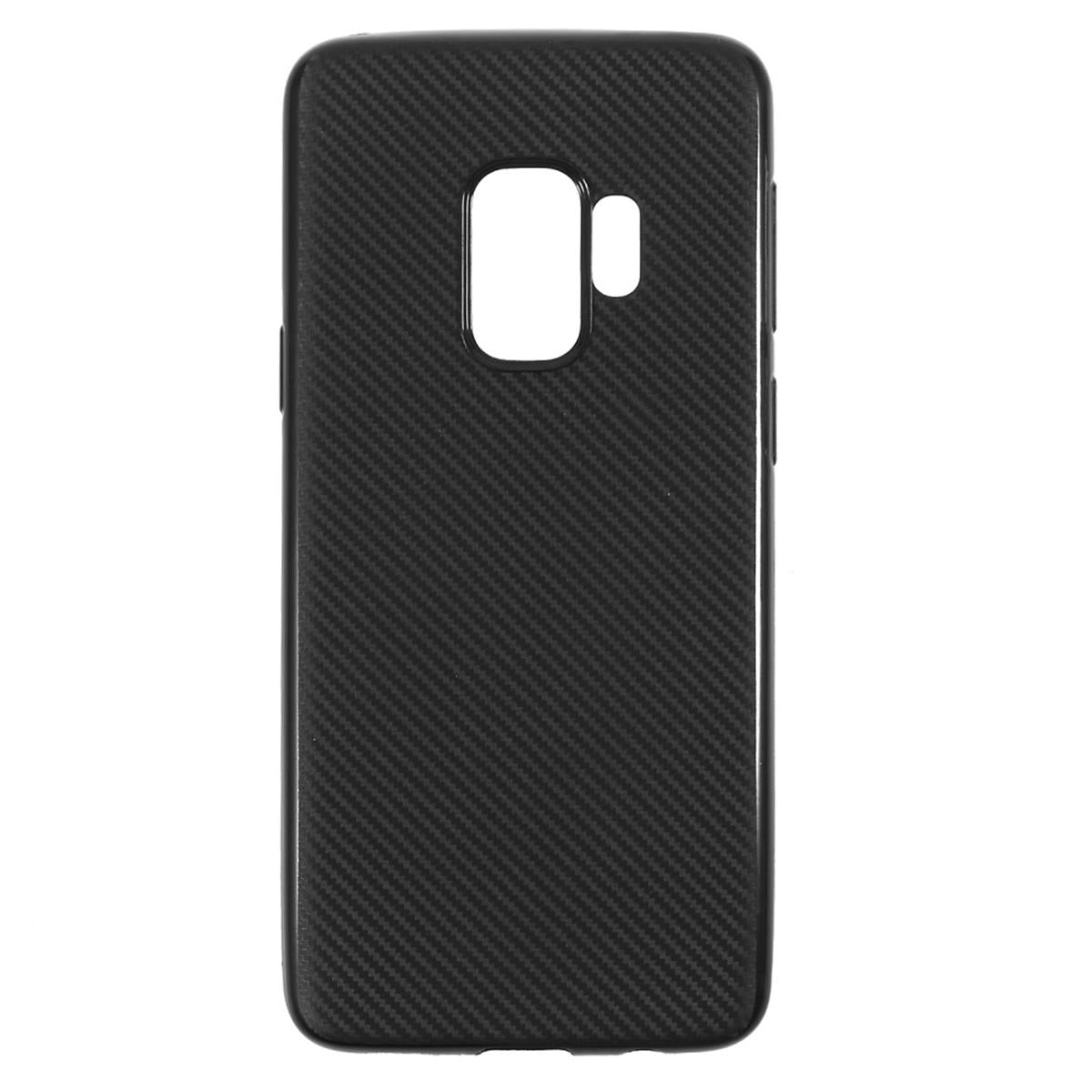 Hülle für Samsung Galaxy S9 Handyhülle Cover Schutzhülle Soft Case Carbonfarben