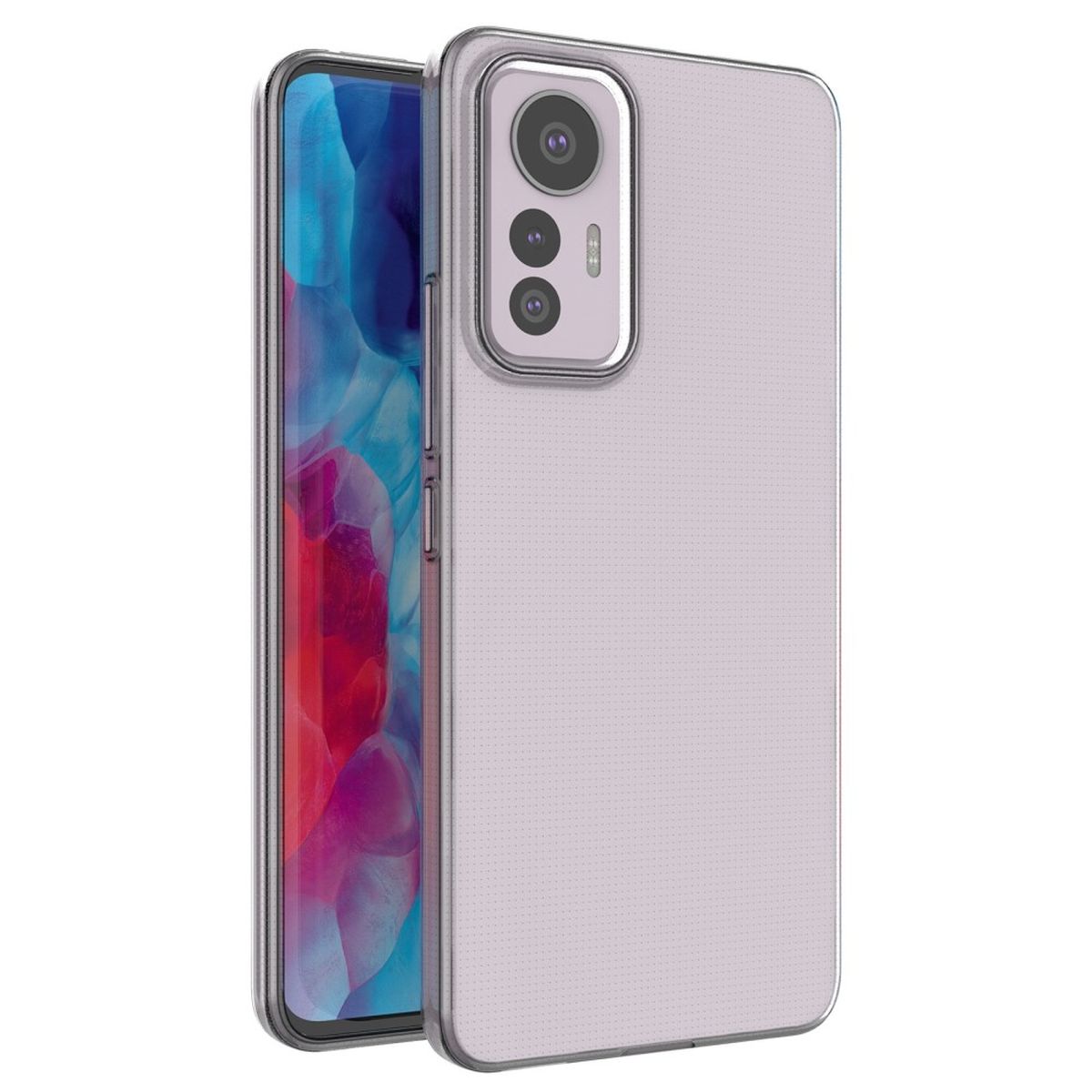 Hülle für Xiaomi 12 Lite 5G Handyhülle Silikon Cover Case Bumper Softcase Klar