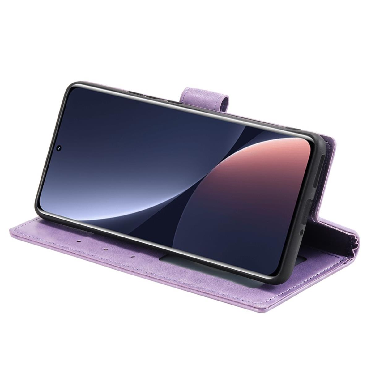 Hülle für Xiaomi 12 Pro Handyhülle Flip Case Cover Tasche Etui Mandala Lila