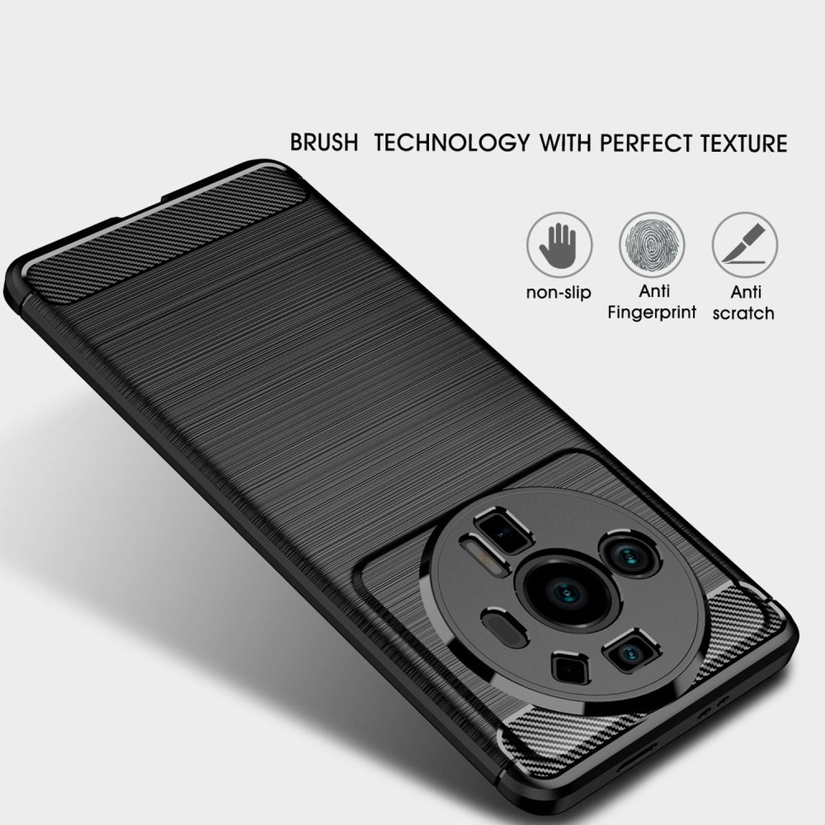 Hülle für Xiaomi 12 Ultra Handyhülle Silikon Case Cover Bumper Carbonfarben