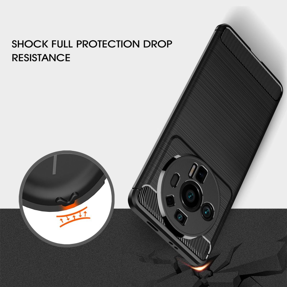 Hülle für Xiaomi 12 Ultra Handyhülle Silikon Case Cover Bumper Carbonfarben