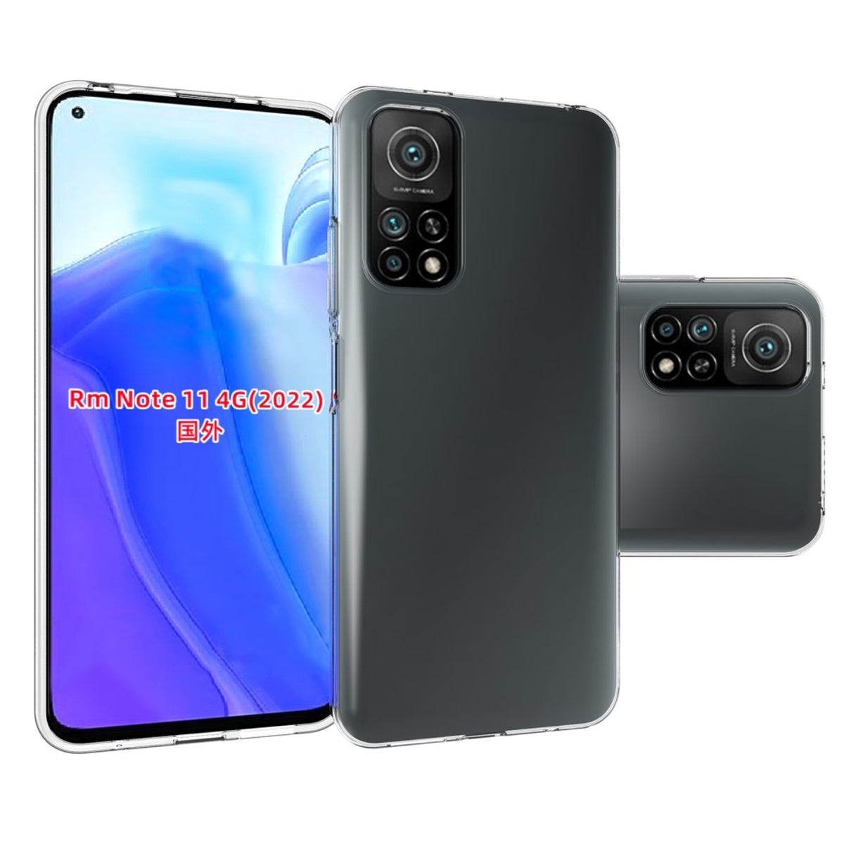 Hülle für Xiaomi Note 11 4G/Note 11S Cover Bumper Case Handyhülle Silikon Klar