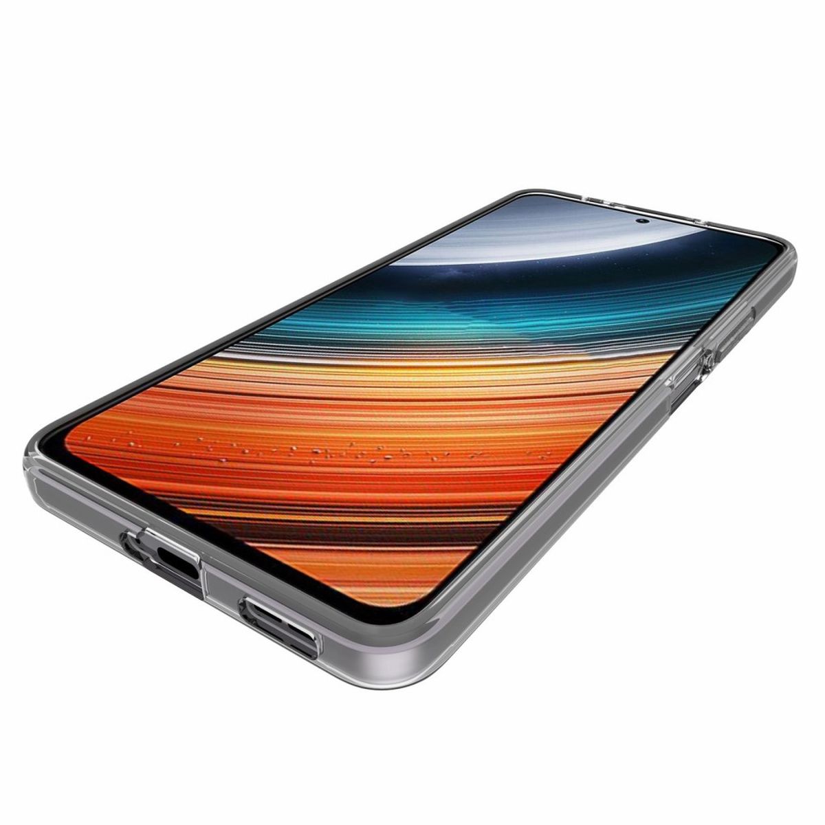 Hülle für Xiaomi Poco F4 Handyhülle Silikon Cover Case Bumper Softcase Klar