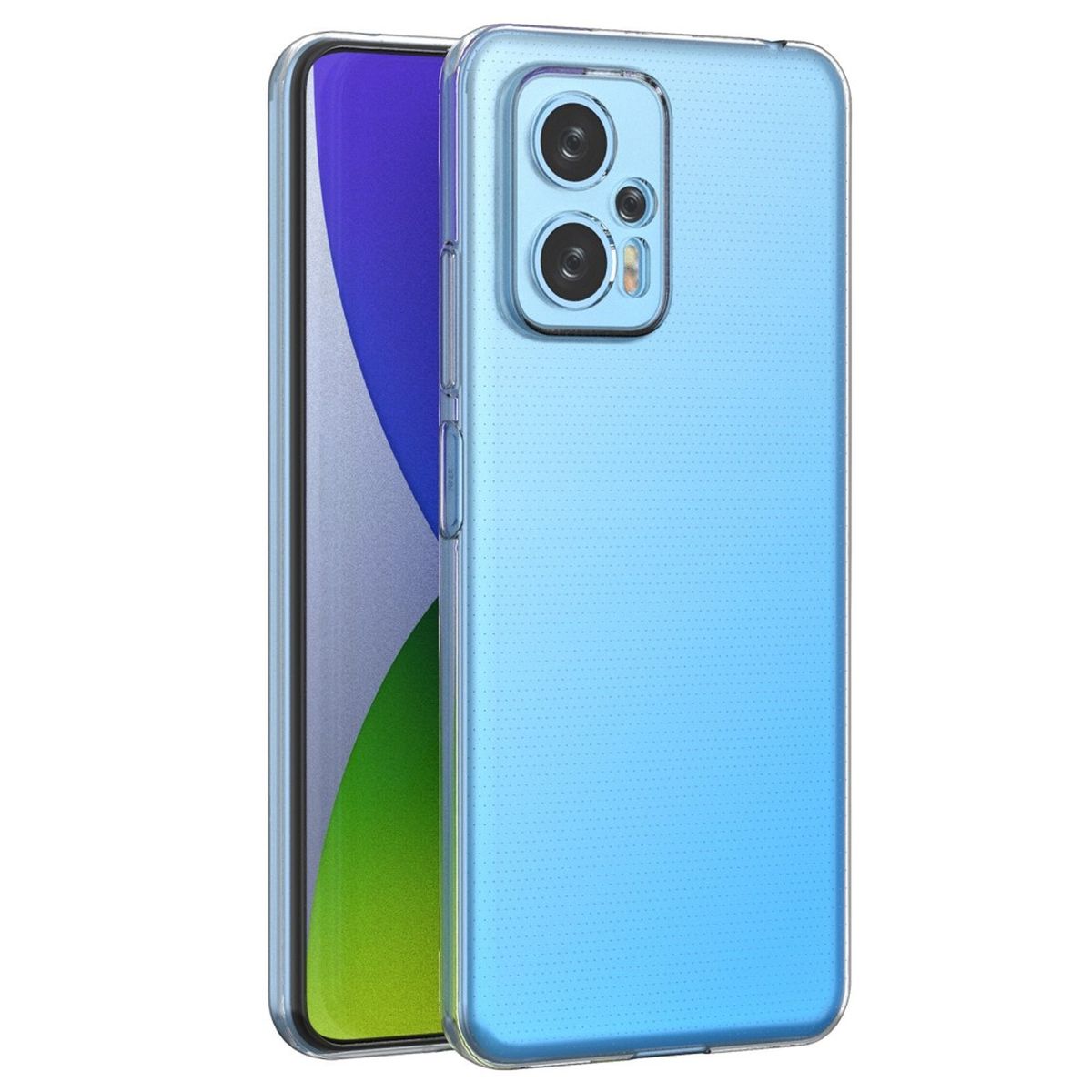 Hülle für Xiaomi Poco X4 GT Handyhülle Silikon Cover Case Bumper Softcase Klar