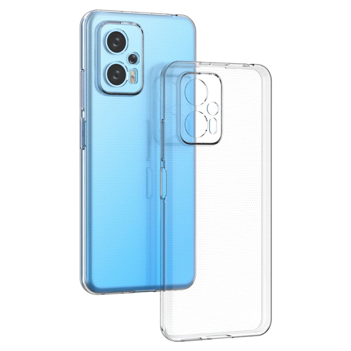 Hülle für Xiaomi Poco X4 GT Handyhülle Silikon Cover Case Bumper Softcase Klar