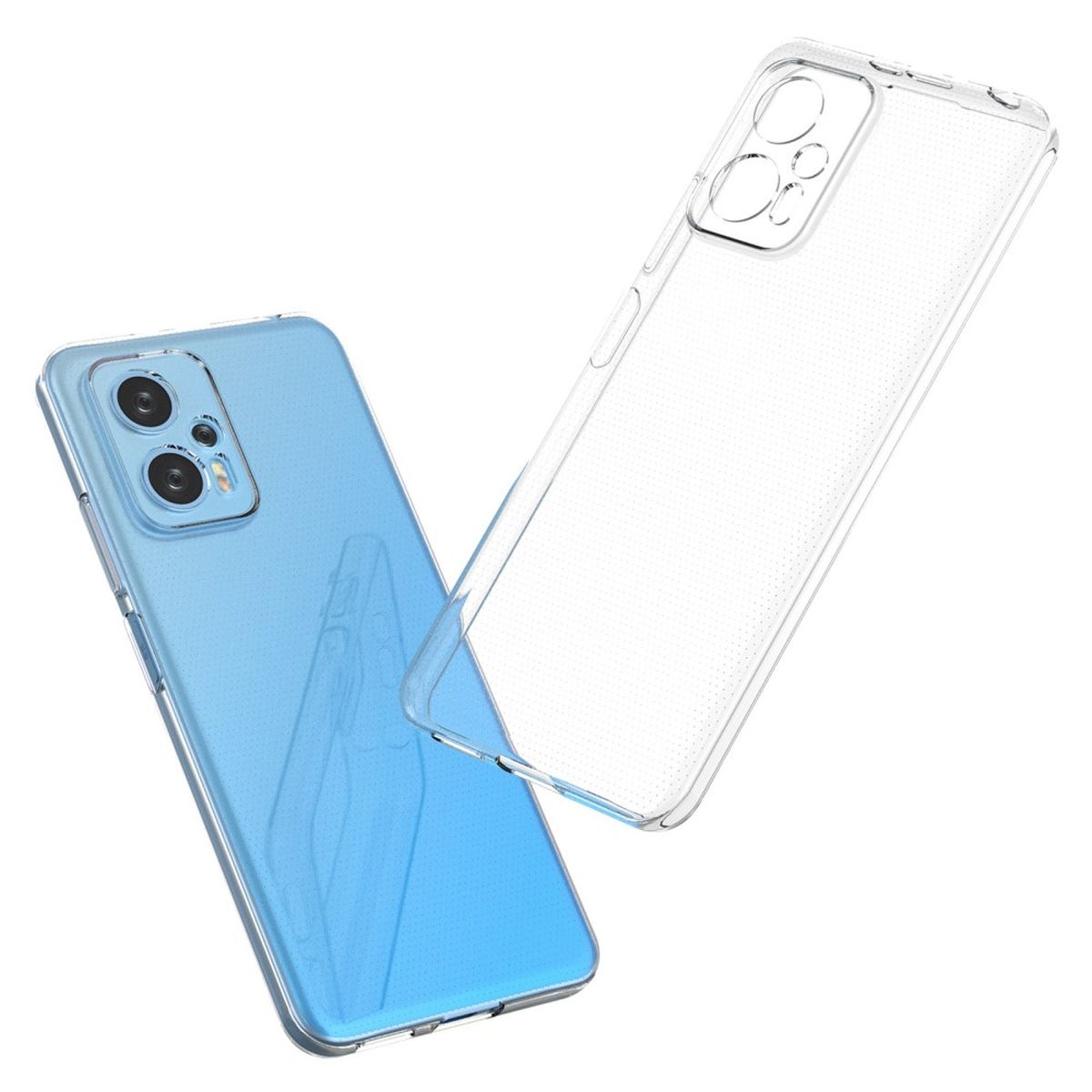 Hülle für Xiaomi Poco X4 GT Handyhülle Silikon Cover Case Bumper Softcase Klar