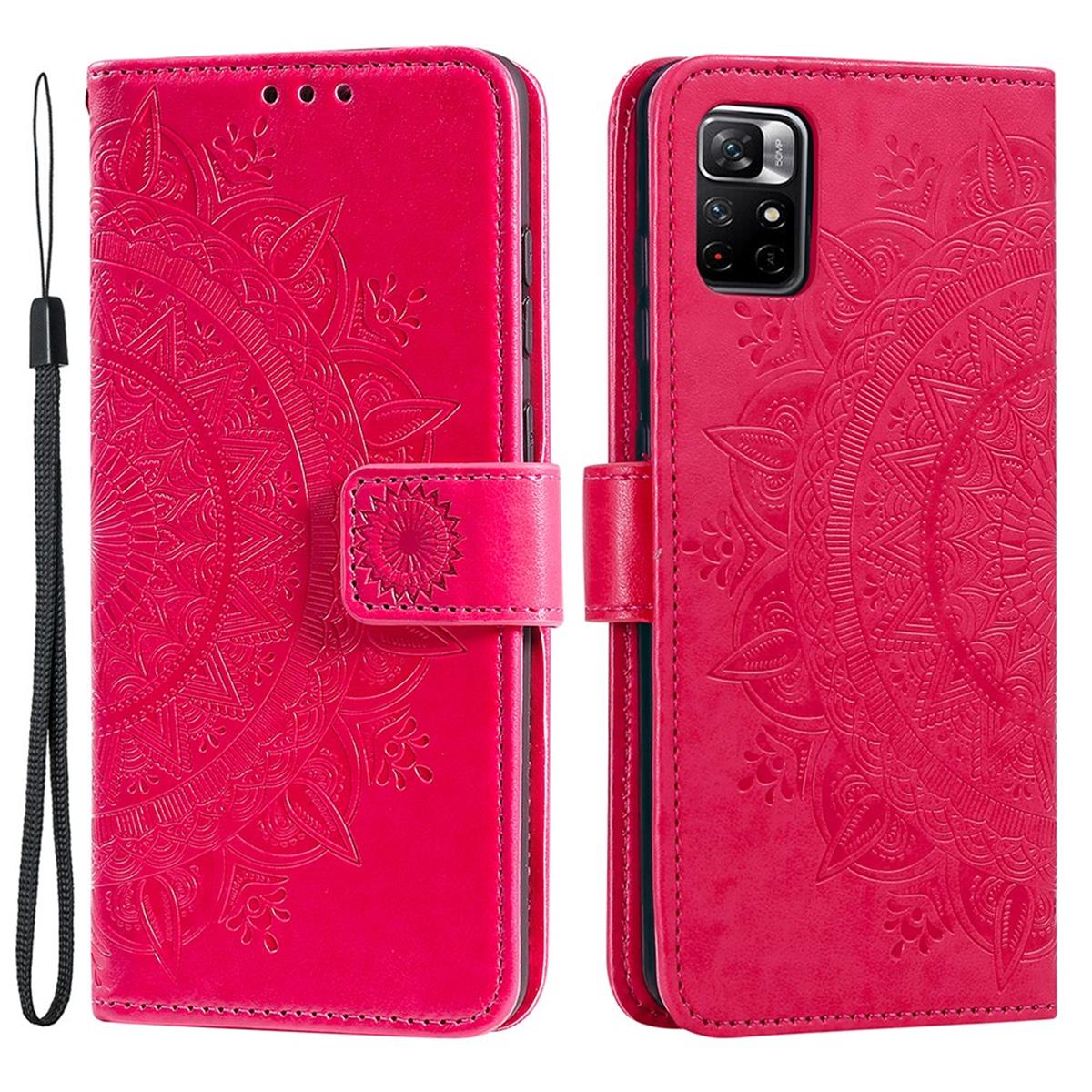 Hülle für Xiaomi Redmi Note 11 Pro/Pro Plus Handy Flip Case Cover Mandala Pink