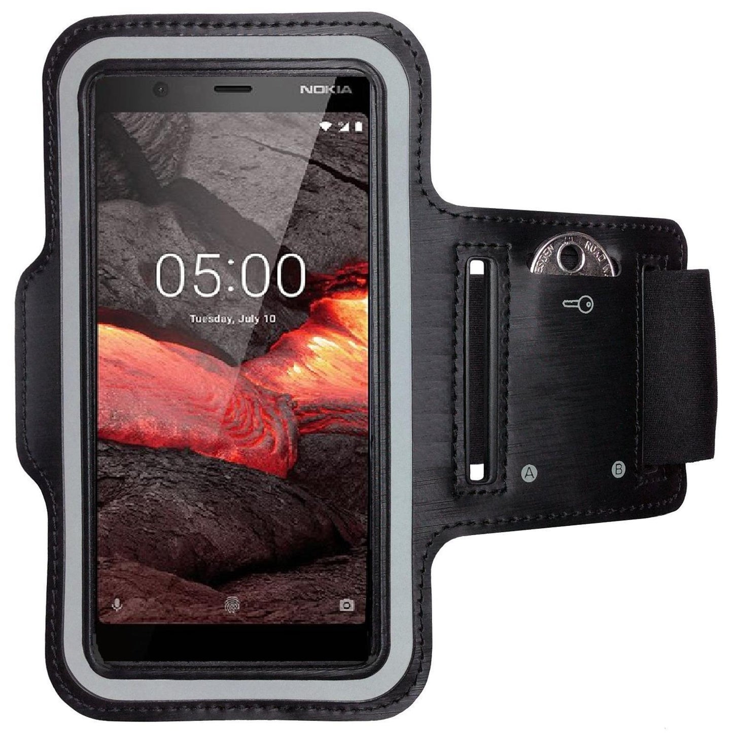 Nokia 5.1 Sportarmband Fitness Armband Jogging Handy Hülle Laufhülle