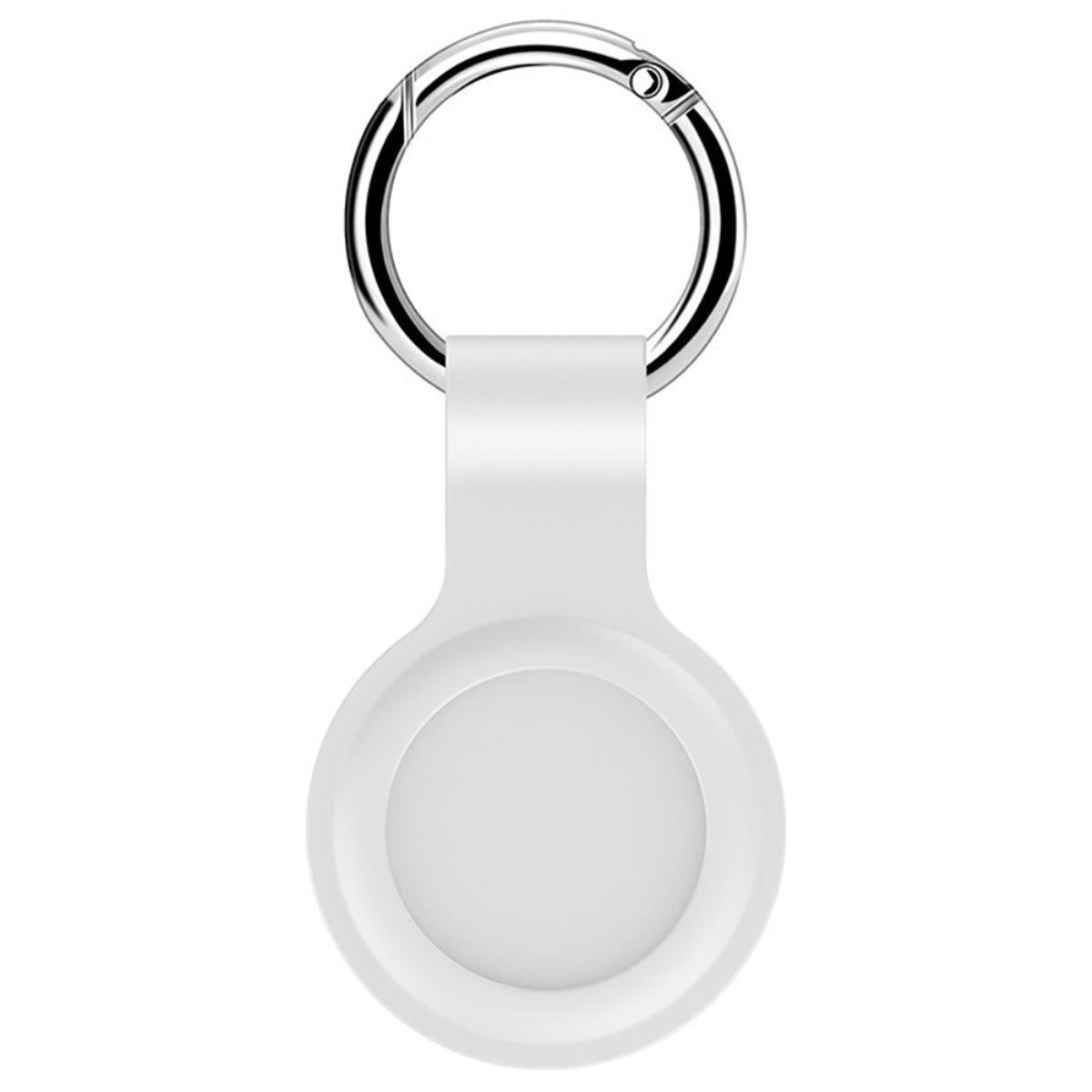 Schlüsselanhänger für Apple AirTags 2021 - Air Tag Cover - Reusable Airtag Weiß
