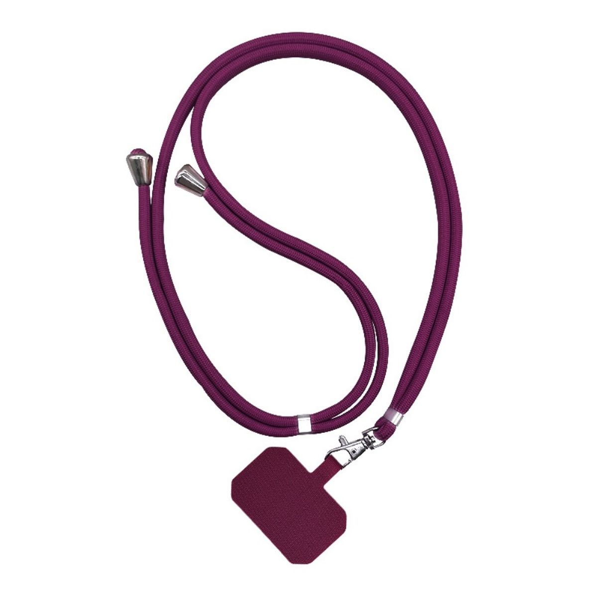 Universal Handykette - Handy Kette zum Umhängen - Smartphone Strap Weinrot