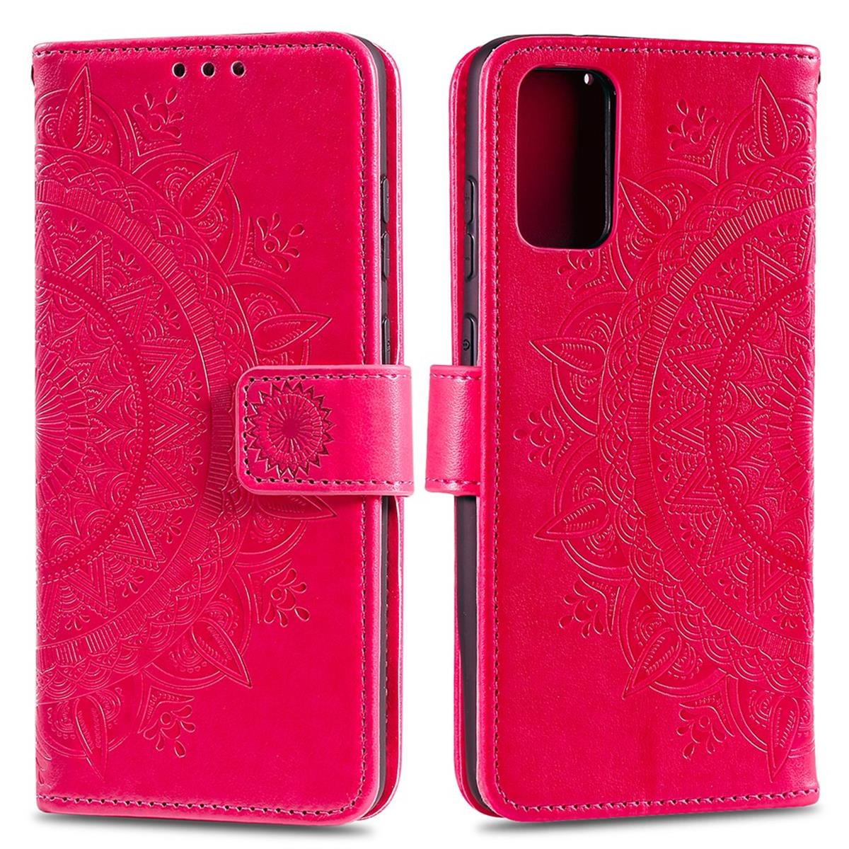 Hülle für Samsung Galaxy S20 Plus Handyhülle Flip Case Schutzhülle Cover Mandala Pink