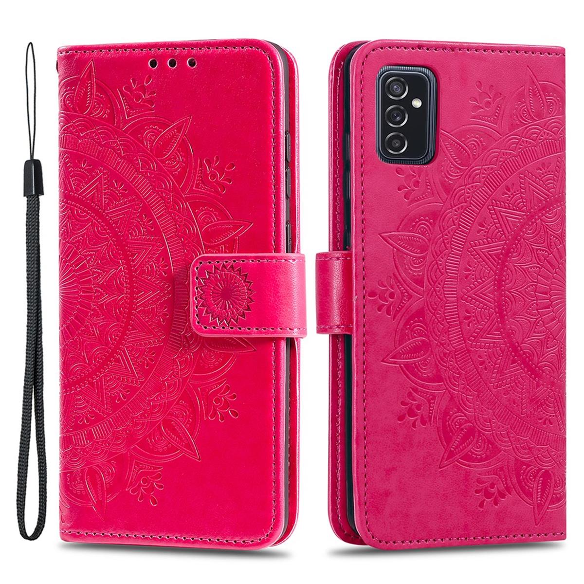 Hülle für Samsung Galaxy M52 5G Handyhülle Flip Case Cover Etui Mandala Pink