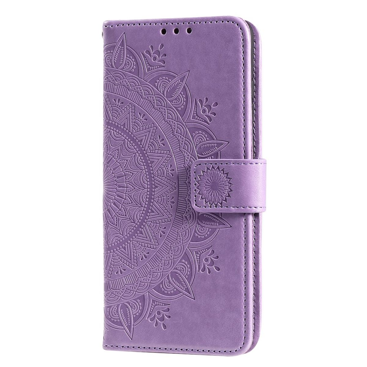 Hülle für Samsung Galaxy A13 4G Handyhülle Flip Case Cover Etui Mandala Lila