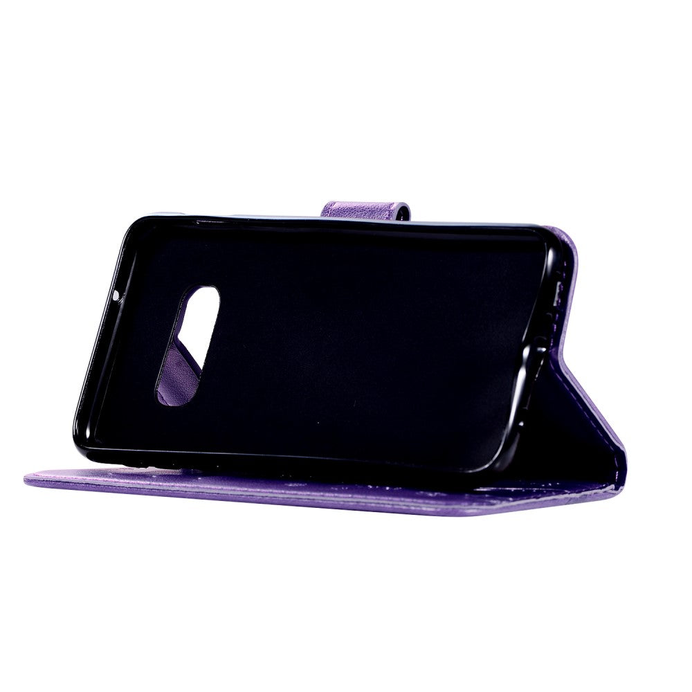 Hülle für Samsung Galaxy S10e Handyhülle Flip Case Schmetterling Lila
