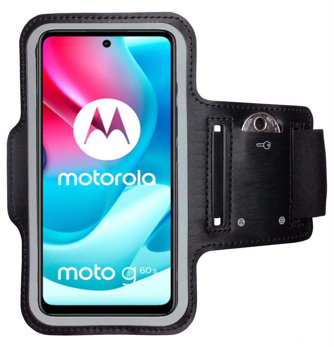 Sportarmband für Motorola Moto G60s Handy Fitness Hülle Armband Laufhülle