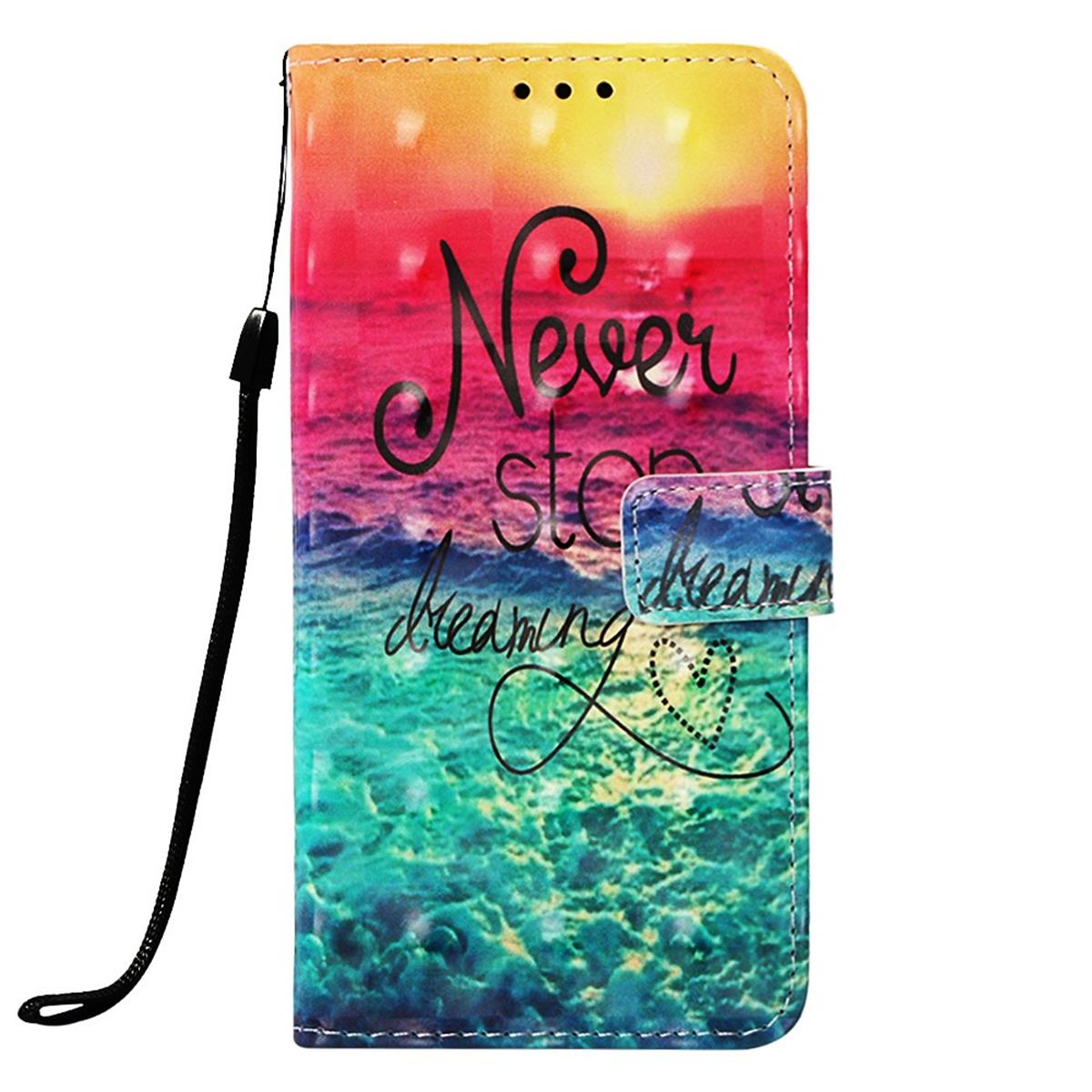 Hülle für Samsung Galaxy M20 Handyhülle Schutzhülle Cover Motiv Case Never stop