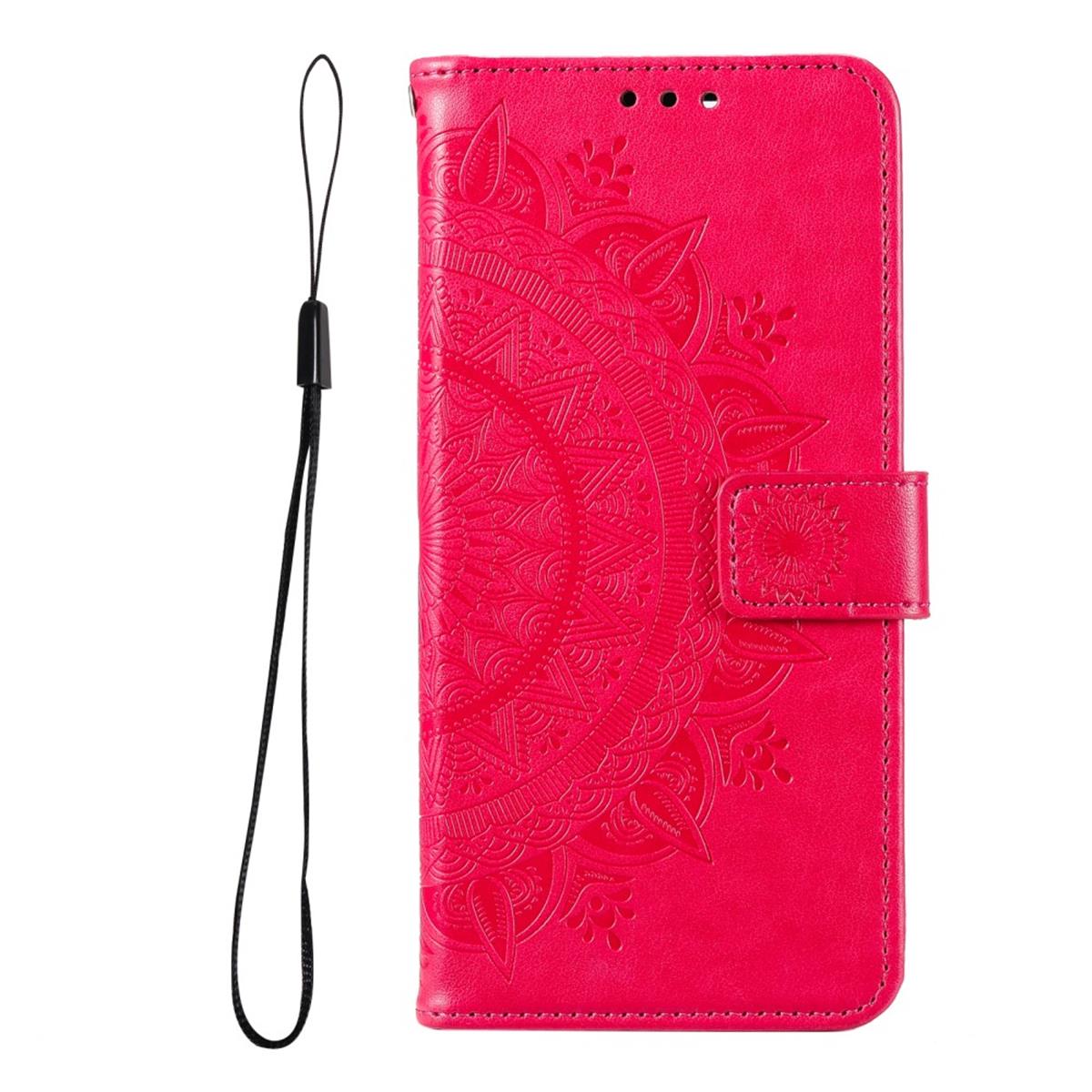 Hülle für Samsung Galaxy M52 5G Handyhülle Flip Case Cover Etui Mandala Pink