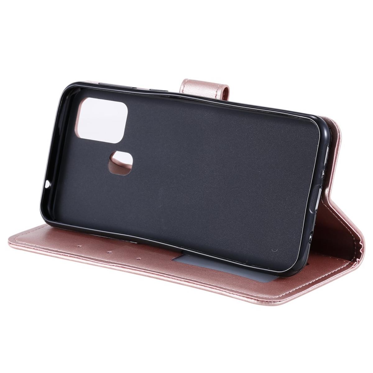 Hülle für Samsung Galaxy M21/M30s Handyhülle Flip Case Cover Mandala Rosegold