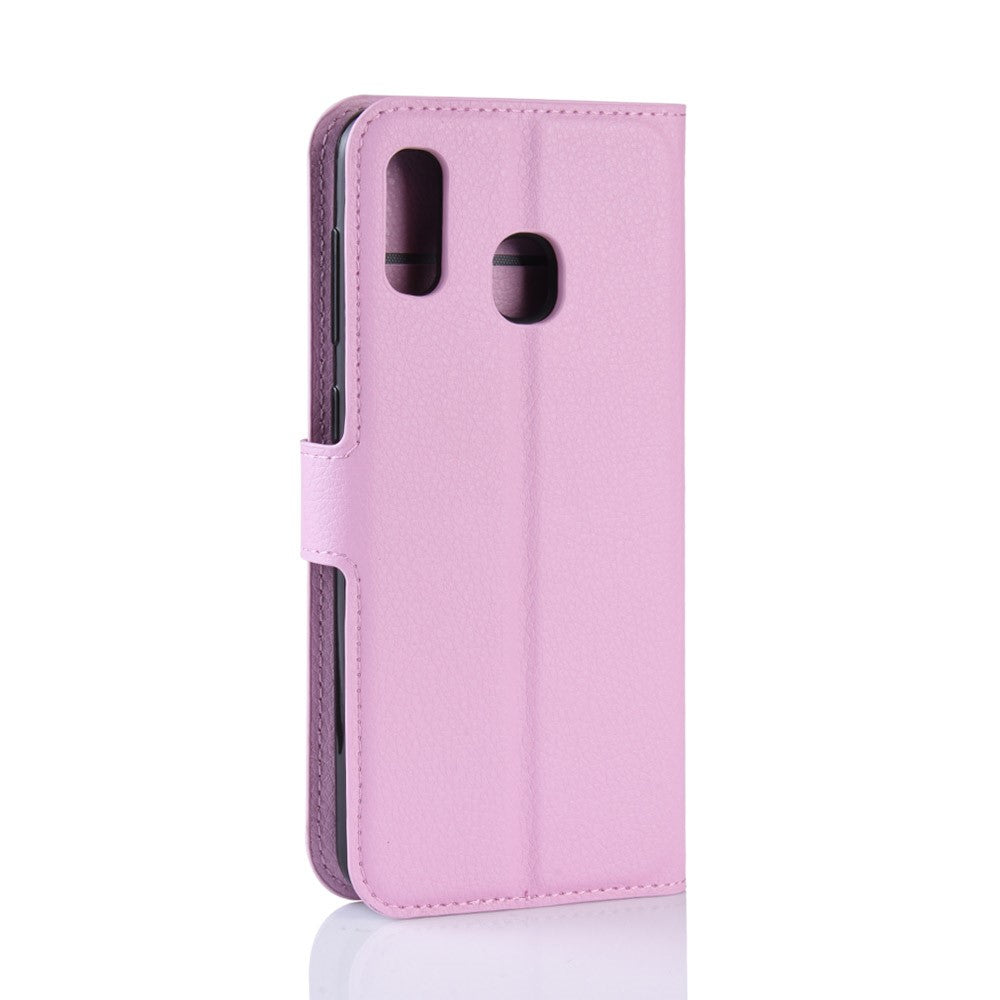 Hülle für Samsung Galaxy A40 Handyhülle Flip Case Cover Handytasche Etui Rosa