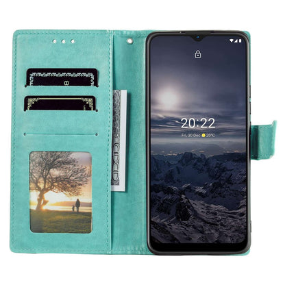Hülle für Nokia G21/G11 Handyhülle Flip Case Cover Schutzhülle Etui Mandala Grün