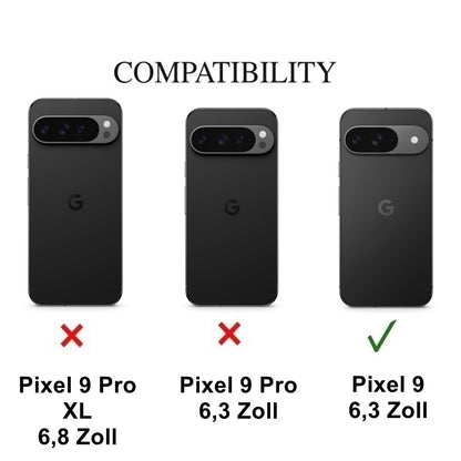 Hülle für Google Pixel 9 Handyhülle Case Hybrid Silikon Bumper Cover Klar