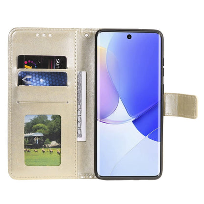 Hülle für Huawei Nova 9 / Honor 50 Handyhülle Flip Case Cover Etui Mandala Gold