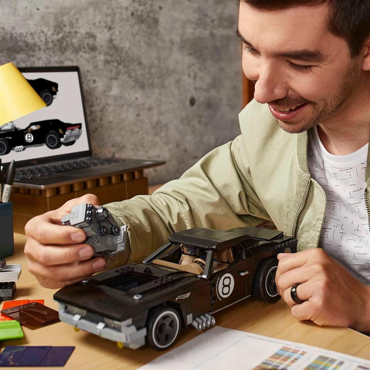 MEGA HDJ98 - Construx Hot Wheels Rodger Dodger Konstruktionset, Bauspielzeug für Kinder ab 10 Jahren