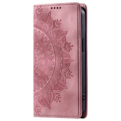 Hülle für Samsung Galaxy S24 FE Handyhülle Flip Case Cover Tasche Mandala Rose