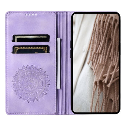 Hülle für Apple iPhone 16 Handyhülle Flip Case Cover Tasche Etui Mandala Lila