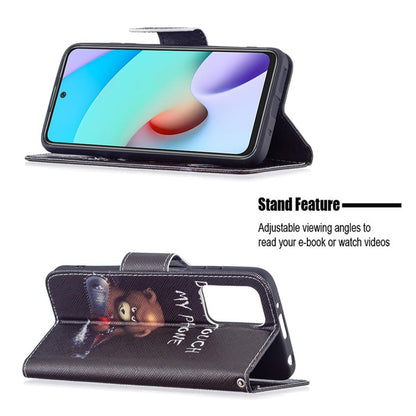 Hülle für Xiaomi Redmi 10 / Redmi 10 Prime Handyhülle Flip Case Cover Motiv Bär
