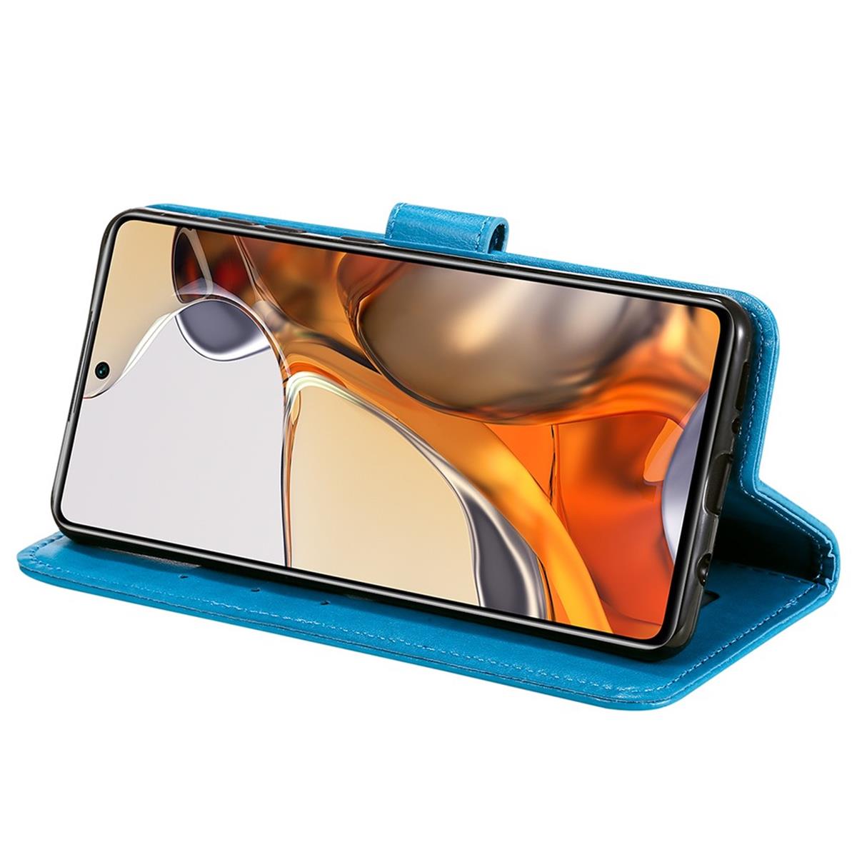 Hülle für Xiaomi 11T/11T Pro Handyhülle Flip Case Cover Schutzhülle Mandala Blau