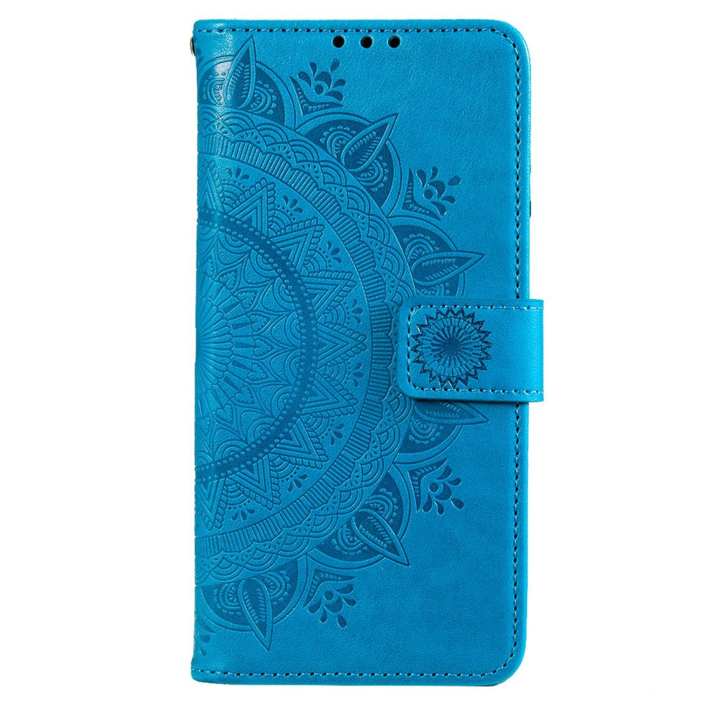 Hülle für Nokia G21/G11 Handyhülle Flip Case Cover Schutzhülle Etui Mandala Blau