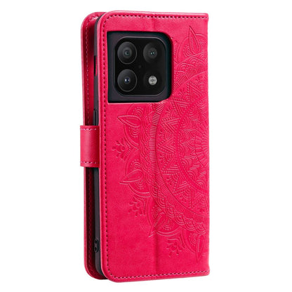 Hülle für OnePlus 10 Pro 5G Handyhülle Flip Case Cover Etui Mandala Pink