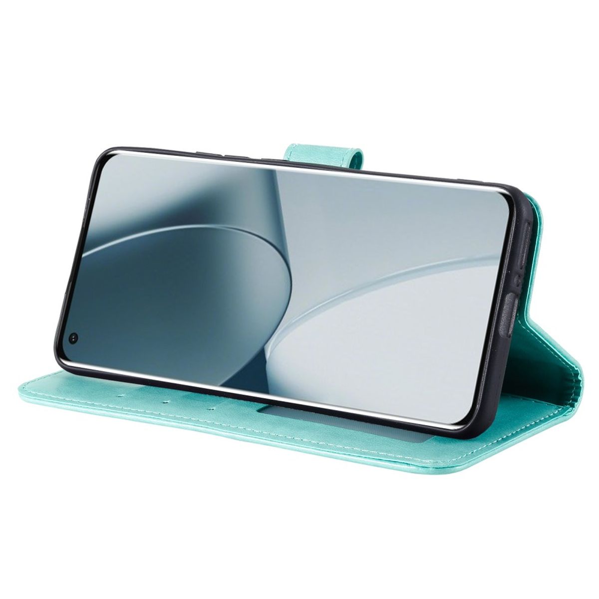 Hülle für OnePlus 10 Pro 5G Handyhülle Flip Case Cover Etui Mandala Grün