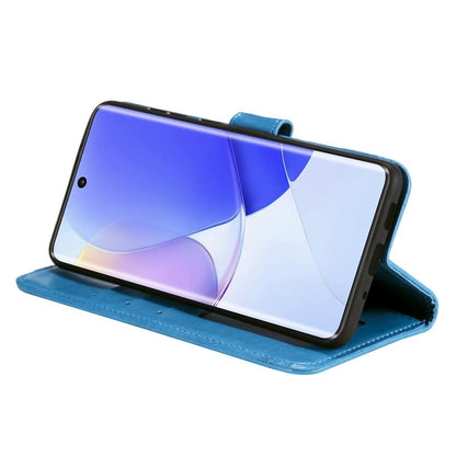 Hülle für Huawei Nova 9 / Honor 50 Handyhülle Flip Case Cover Etui Mandala Blau