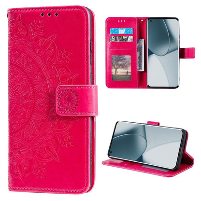 Hülle für OnePlus 10 Pro 5G Handyhülle Flip Case Cover Etui Mandala Pink