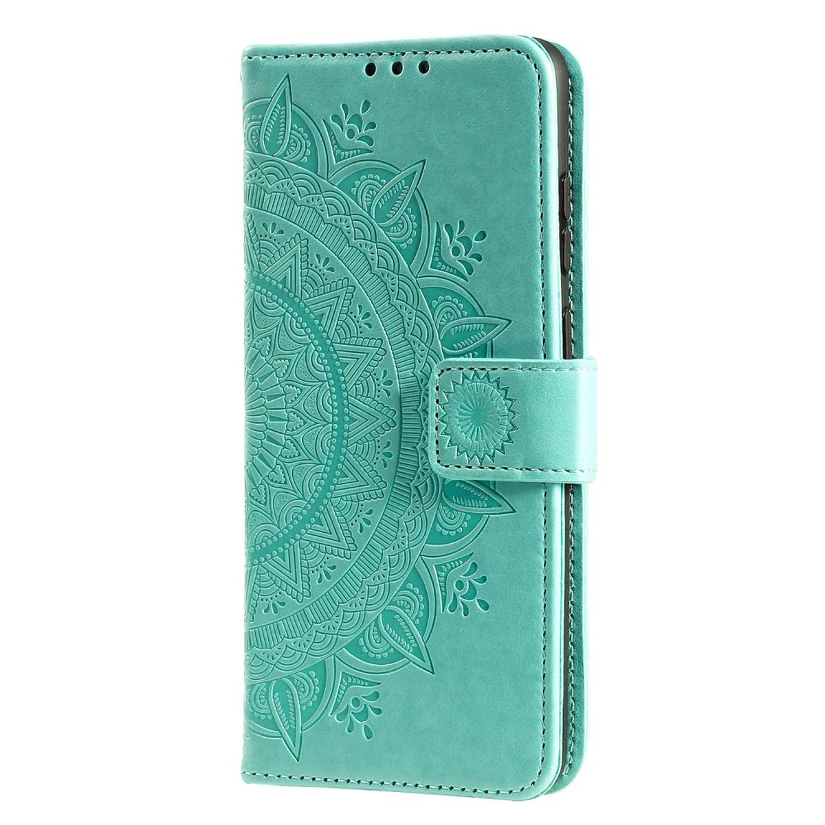 Hülle für Huawei Nova 9 / Honor 50 Handyhülle Flip Case Cover Etui Mandala Grün