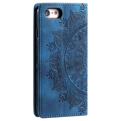 Hülle für Apple iPhone 16e Handyhülle Flip Case Cover Tasche Etui Mandala Blau