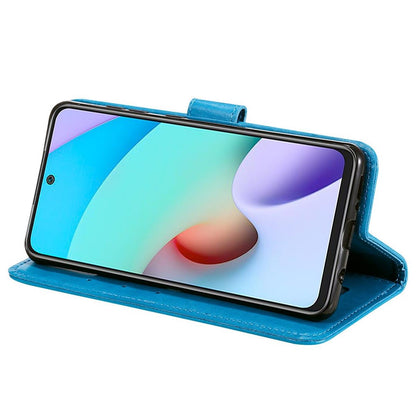 Hülle für Xiaomi Redmi 10/10 Prime Handy Tasche Flip Case Cover Mandala Blau