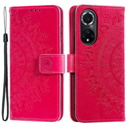 Hülle für Huawei Nova 9 / Honor 50 Handyhülle Flip Case Cover Etui Mandala Pink