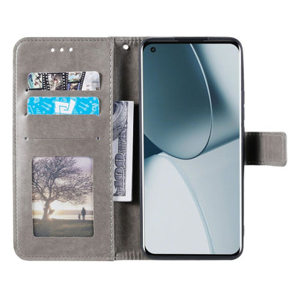Hülle für OnePlus 10 Pro 5G Handyhülle Flip Case Cover Etui Mandala Grau