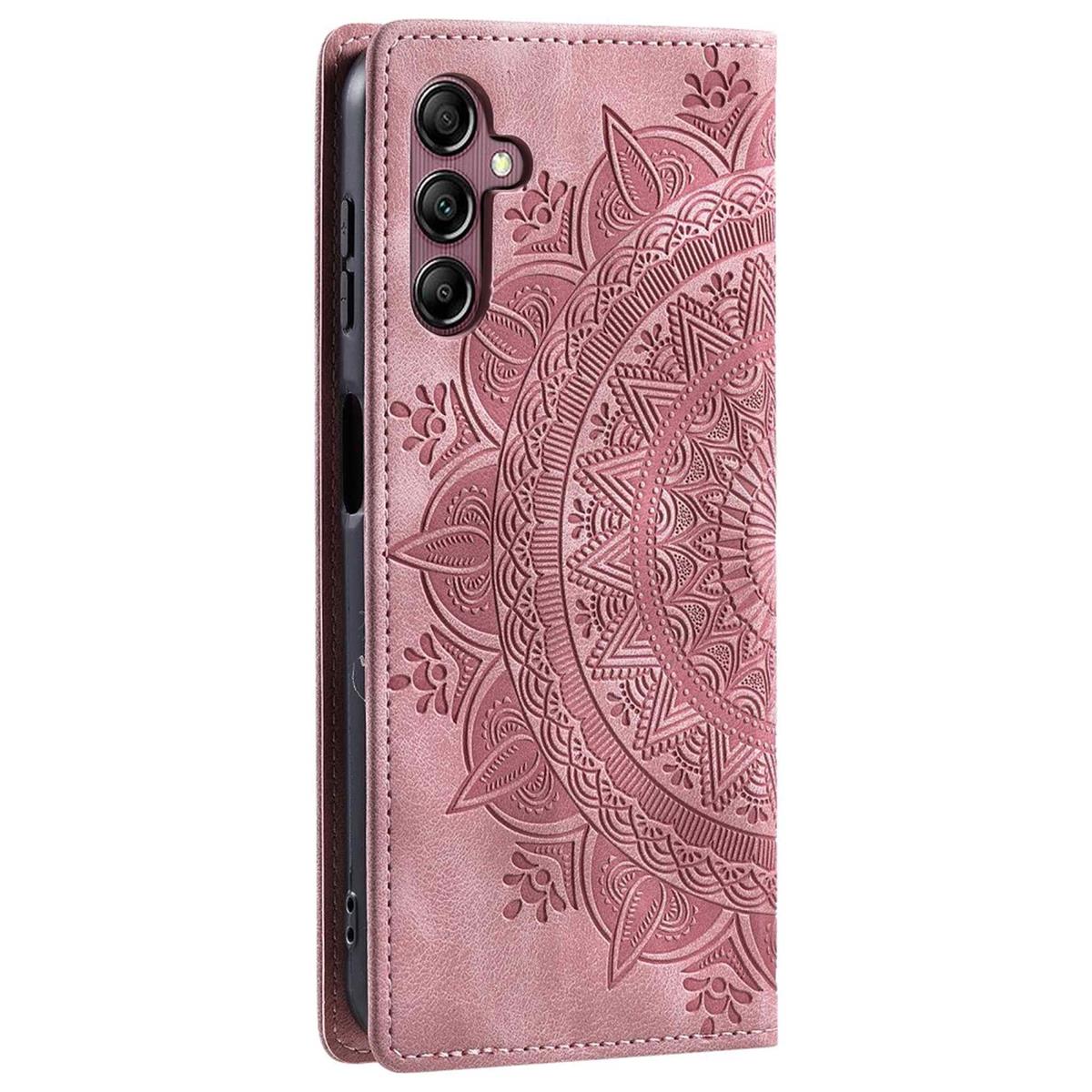 Hülle für Samsung Galaxy S24 FE Handyhülle Flip Case Cover Tasche Mandala Rose