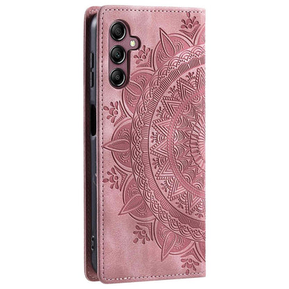 Hülle für Samsung Galaxy S24 FE Handyhülle Flip Case Cover Tasche Mandala Rose
