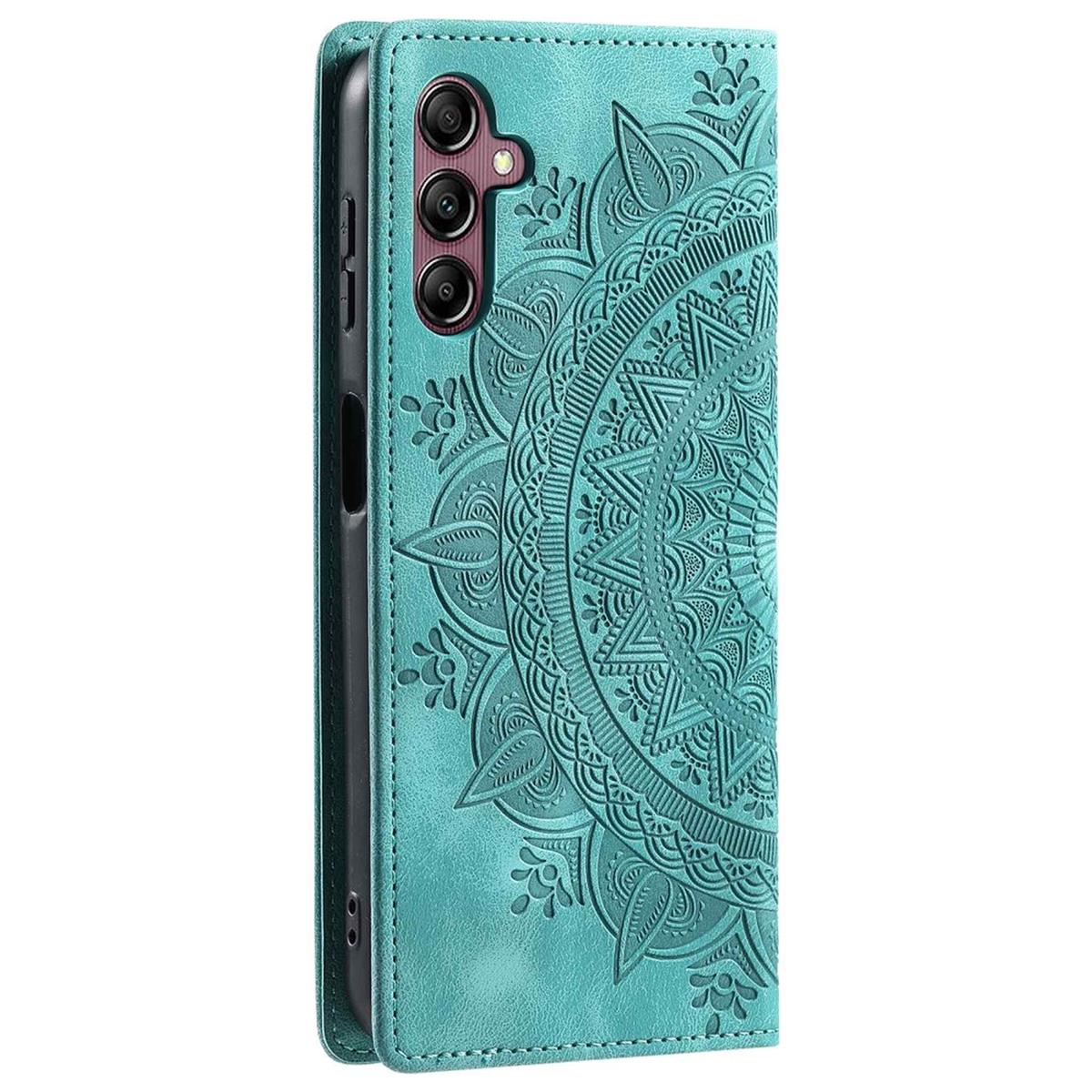 Hülle für Samsung Galaxy S24 FE Handyhülle Flip Case Cover Tasche Mandala Grün
