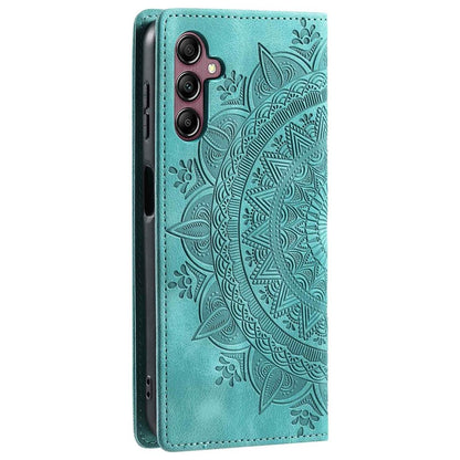 Hülle für Samsung Galaxy S24 FE Handyhülle Flip Case Cover Tasche Mandala Grün