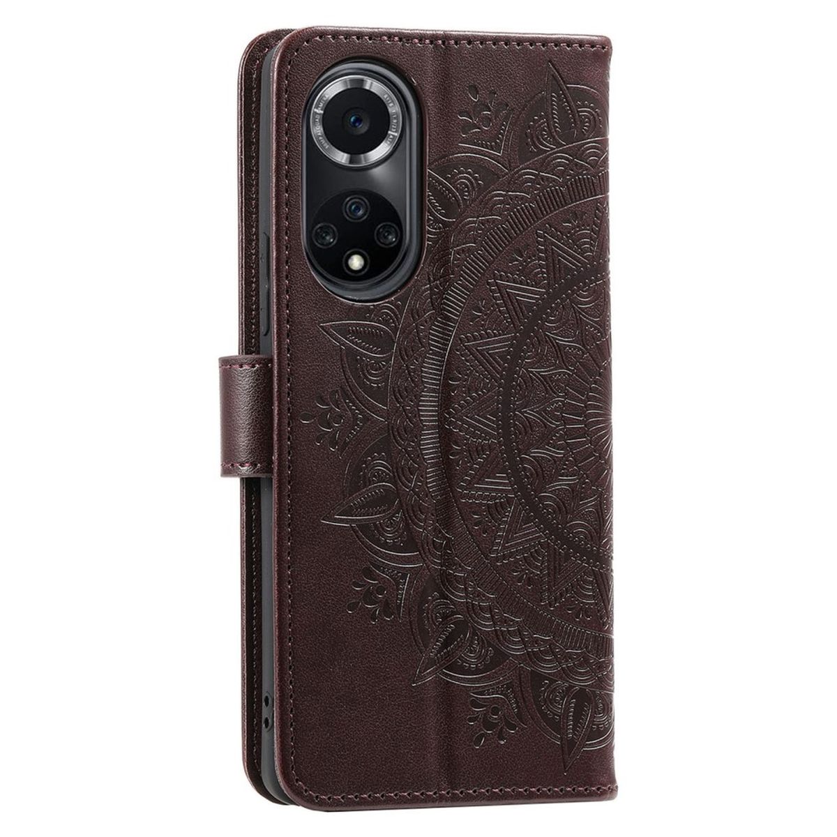 Hülle für Huawei Nova 9 / Honor 50 Handyhülle Flip Case Cover Etui Mandala Braun