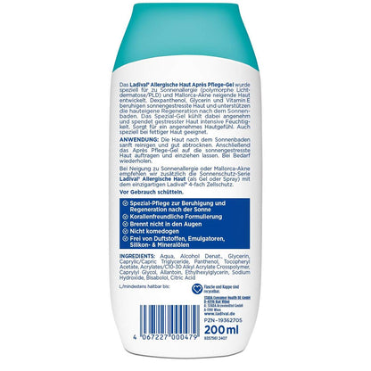 Ladival Après Pflege Gel für allergische Haut - Sonnencreme kühlend und feuchtigkeitsspendend 200ml