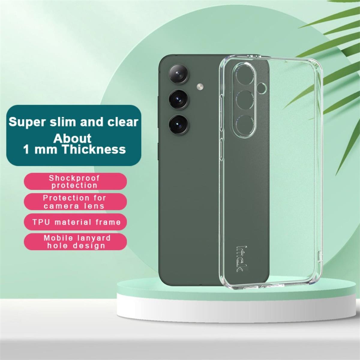 Hülle für Samsung Galaxy S24 FE Handyhülle Silikon Cover Bumper Softcase Klar