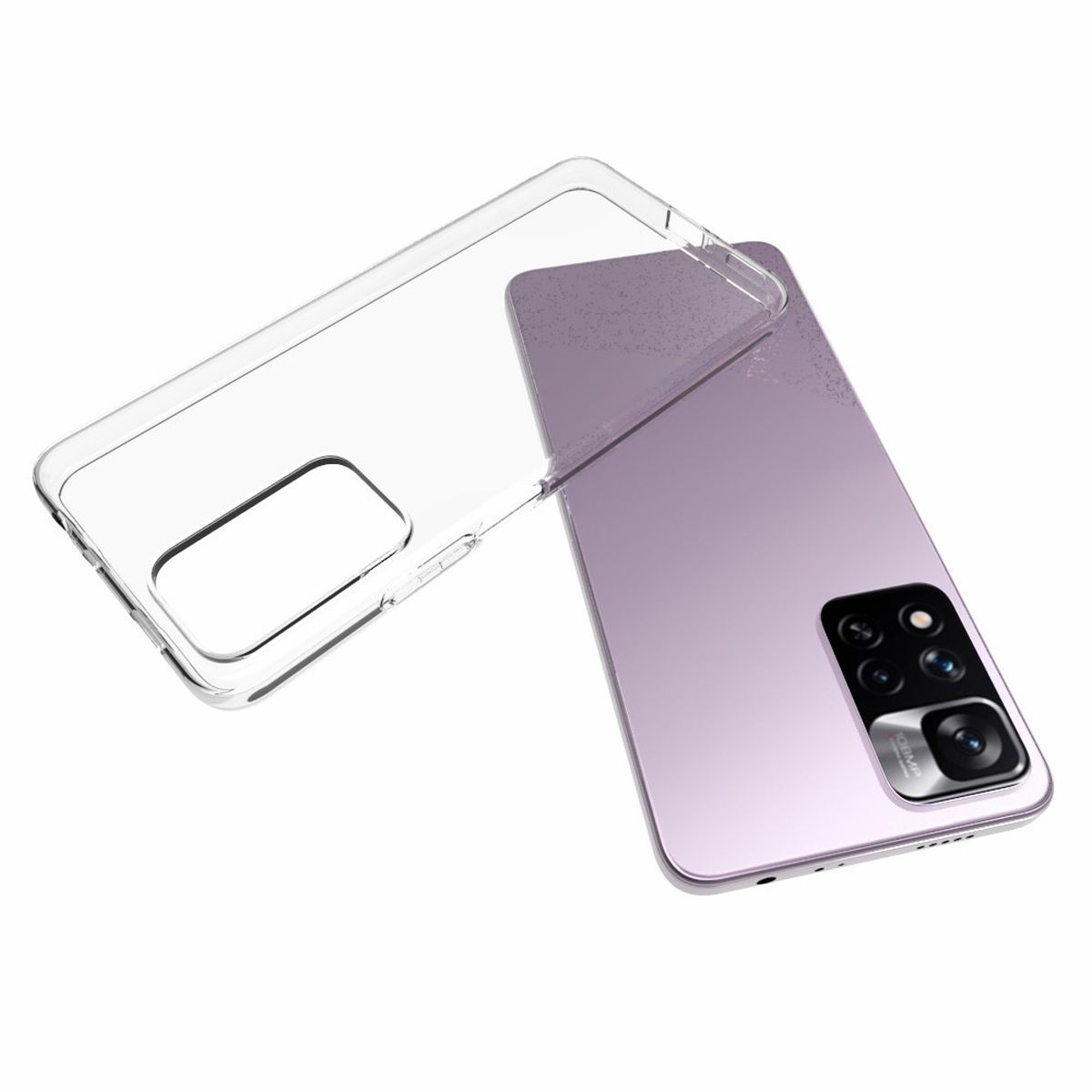 Hülle für Xiaomi Redmi Note 11 Pro Plus Handyhülle Silikon Cover Case klar